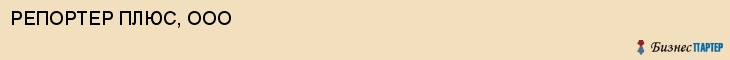 РЕПОРТЕР ПЛЮС, ООО, Пенза